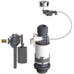 Mécanisme Wc MD2 à Câble Simple Touche + Robinet Flotteur TOPY - Wirquin 10717737