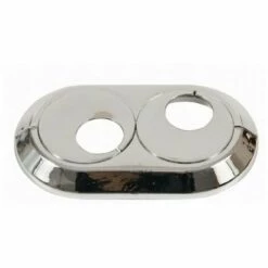 WIRQUIN Double 28mm PVC Chrome Radiateur Plastique Eau Couvre Tuyau Collier