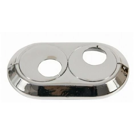 WIRQUIN Double 28mm PVC Chrome Radiateur Plastique Eau Couvre Tuyau Collier 1 WIRQUIN Double 28mm PVC Chrome Radiateur Plastique Eau Couvre Tuyau Collier