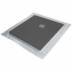 WIRQUIN Receveur De Douche VENISIO Résine Gris Ardoise Grille Carrée - 900x900