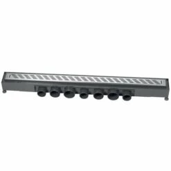 Caniveau De Douche à L'italienne Grille Trait - Express'eau L.800 Mm Grille Trait En Inox Brossé - Wirquin - 30718579
