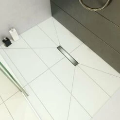 Caniveau Douche à L'italienne Venisio Slim L.700mm Grille écoulement Périphérique Réversible Wirquin 30721031 -France WIRQUIN Soldes 2022 18503509 5