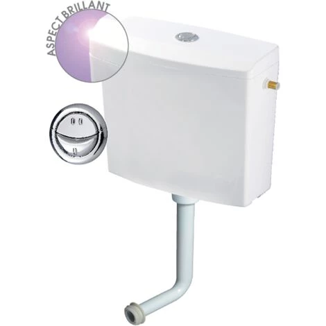 Réservoir Reviso économie D'eau Semi-bas Wirquin 50717360, Blanc 1 Réservoir Reviso économie D'eau Semi-bas Wirquin 50717360, Blanc