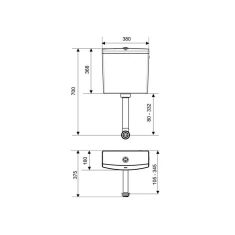 Réservoir Reviso économie D'eau Semi-bas Wirquin 50717360, Blanc 3 Réservoir Reviso économie D'eau Semi-bas Wirquin 50717360, Blanc – Image 3