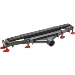 Caniveau De Douche à L'italienne So Low Avec Guide-pentes Intégrés Wirquin 30721186, Gris