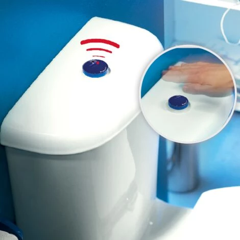 Mécanisme WC Double Chasse à Câble Tronic Wirquin 10719338, Rouge Et Blanc 1 Mécanisme WC Double Chasse à Câble Tronic Wirquin 10719338, Rouge Et Blanc