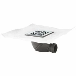 Bonde à Chaper James Grille En Inox Brossé Wirquin 30722012, Blanc Et Gris