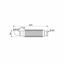 Siphon Lavabo Senzo Gain De Place D32 Wirquin 31560002, Blanc -France WIRQUIN Soldes 2022 18503568 3