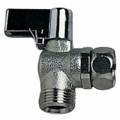 Robinet D'arrêt équerre 1/4 Tour En Laiton Nickelé Chromé - R29 Robinet équerre 1/4 Tour Chromé - Wirquin - 19529004