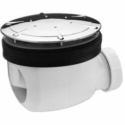 WIRQUIN Bonde De Douche Twisto - Ø 90 Mm - Dôme En ABS Chromé