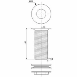 WIRQUIN Bonde De Lavabo Laiton à Clapet Rotatif Avec Trop Plein Ht 75mm -France WIRQUIN Soldes 2022 19920712 5
