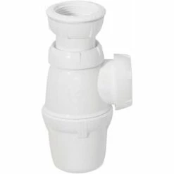 WIRQUIN Siphon De Lavabo - Sortie A Visser Ø 40 Mm - Réglable En Hauteur
