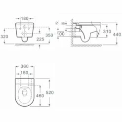 WIRQUIN Pack Complet WC Sans Bride Bati Autoportant + Cuvette Sans Bride + Plaque Blanche Modele DESIGN -France WIRQUIN Soldes 2022 24708910 5