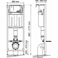 WIRQUIN Pack Complet WC Sans Bride Bati INITIO + Cuvette Blanche Suspendu Sans Bride + Plaque Blanche DESIGN -France WIRQUIN Soldes 2022 24844040 4