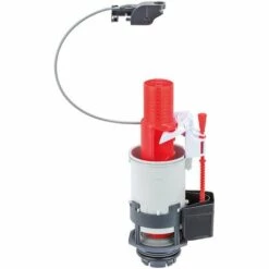 Mécanisme De Chasse D'eau Pour WC Suspendu Wirquin 50719184, Rouge Et Blanc