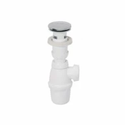 Vidage Pour Lavabo Avec Trop-plein Intégré, Bonde Clapet Quick-clac Wirquin 30718692, Blanc