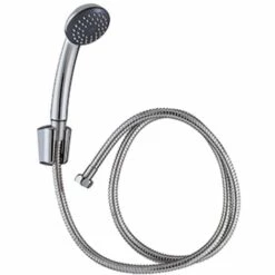 Douchette Combiné 1 Jet Chromé Et Flexible PVC Silvert Twist 1m75 Wirquin 64500001, Chromé