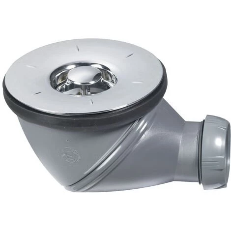 Bonde De Douche Ø90 Mm James Avec Grille Chromé Sortie D40 Wirquin 30720464, Gris 1 Bonde De Douche Ø90 Mm James Avec Grille Chromé Sortie D40 Wirquin 30720464, Gris