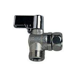 Robinet D'arrêt équerre 1/4 Tour En Laiton R29 Wirquin 10720762, Chromé