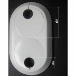 WIRQUIN 22mm Double PVC Blanc Radiateur Plastique Conduite D'eau Couverture Collier -France WIRQUIN Soldes 2022 3447416 3