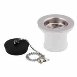 WIRQUIN Évier De Cuisine En Acier Inoxydable Panier Crépine Déchets 1 1/2 "d 50mm Avec Prise