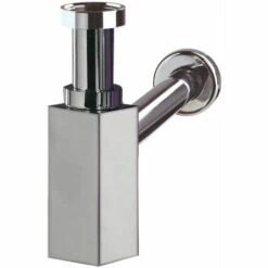 Wirquin Laiton Bouteille De Déchets De Purgeur De Plomberie Salle De Bains Siphon Chromé