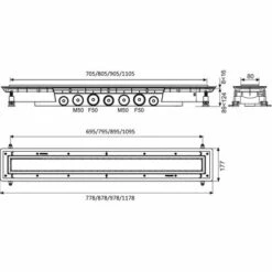 Wirquin Sol De La Salle De Douche Wetroom Linéaire égoutter En Acier Inoxydable 1000mm -France WIRQUIN Soldes 2022 3448839 3