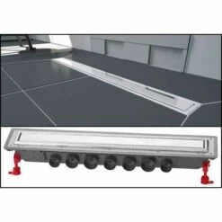 Wirquin Sol De La Salle De Douche Wetroom Linéaire égoutter En Acier Inoxydable 1000mm -France WIRQUIN Soldes 2022 3448839 4