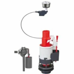 WIRQUIN Mécanisme De WC 3/6 Laiton A Câble + Robinet Flotteur Latéral Topy 3/8 Laiton