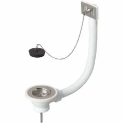 Bonde Pour Évier 1 Bac Wirquin Ø60mm + Trop-plein