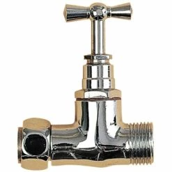 Robinet D'arrêt Droit WC Wirquin R26 Laiton Chromé