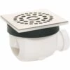 Bonde De Douche Wirquin Twisto Carré Ø90mm Inox Brossé