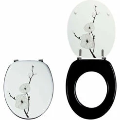 WIRQUIN Abattant Wc Déco Fleur Japonnaise