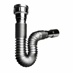 Siphon Extensible 1.1/4 Diamètre 32-40 Crochet De Fixation Chromé - WIRQUIN