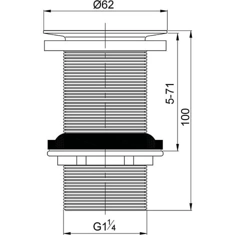 WIRQUIN Bonde De Lavabo Design Sans Trop Plein 5 WIRQUIN Bonde De Lavabo Design Sans Trop Plein – Image 5