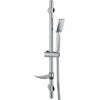 WIRQUIN Colonne Barre De Douche Chromee Hauteur Reglable 70 Cm Douchette Monojet Flexible Inox