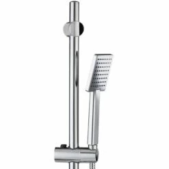 WIRQUIN Colonne Barre De Douche Chromee Hauteur Reglable 70 Cm Douchette Monojet Flexible Inox -France WIRQUIN Soldes 2022 57762924 3