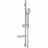 WIRQUIN Colonne Barre De Douche Chromee Entraxe Reglable 70 Cm Douchette Monojet Flexible PVC