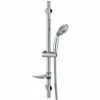 WIRQUIN Colonne Barre De Douche Chromee Entraxe Reglable 70 Cm Douchette 4 Jets Mobile