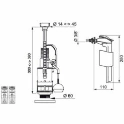 Ensemble Mécanisme Double Chasse MVB Et Robinet Flotteur Latéral F90 Wirquin 10720554, Gris Et Rouge 5 Ensemble Mécanisme Double Chasse MVB Et Robinet Flotteur Latéral F90 Wirquin 10720554, Gris Et Rouge -France WIRQUIN Soldes 2022 59802693 3