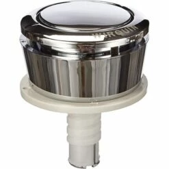 Bouton Simple Poussoir Pour Mécanisme De Wc Wirquin 19007001, Chromé