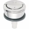 Bouton Double Poussoir Pour Mécanisme De Wc Wirquin 19008101, Chromé