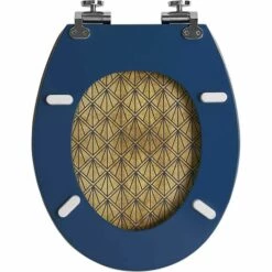 Abattant WC Diplomat Fermeture Ralentie Art Deco Blue Wirquin 20722720, Bleu -France WIRQUIN Soldes 2022 59802702 4