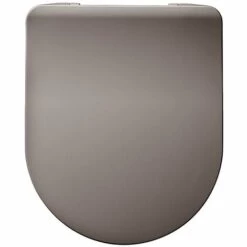 Abattant WC Amiral Fermeture Ralentie, Déclipsable Et Top Fix Wirquin 20722689, Taupe