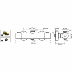 Mitigeur Thermostatique Oval En Laiton Sortie Haute 3/4" Wirquin 60721401, Chromé -France WIRQUIN Soldes 2022 59802735 3