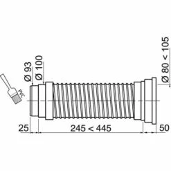 Pipe Wc Soupless Courte 240-380 à Coller Wirquin RWC1099, Blanc -France WIRQUIN Soldes 2022 59802739 5