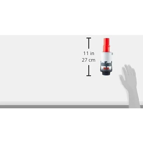 Ensemble Chasse D'eau Tirette MX Et Robinet Flotteur F12 Wirquin MX12, Gris Et Rouge 3 Ensemble Chasse D'eau Tirette MX Et Robinet Flotteur F12 Wirquin MX12, Gris Et Rouge – Image 3