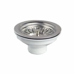 Bonde à Panier Pour évier 1 Bac Ø90 Mm Sans Trop-plein Wirquin SP2480050, Blanc
