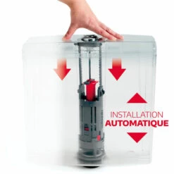 Mécanime De Wc Double Poussoir à étrier Wirquin One Wirquin 10723006, Gris -France WIRQUIN Soldes 2022 59802888 3