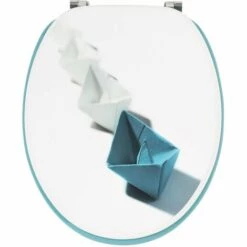 Abattant WC Woody 100% Fsc Distinct Wirquin 20721909, Bleu